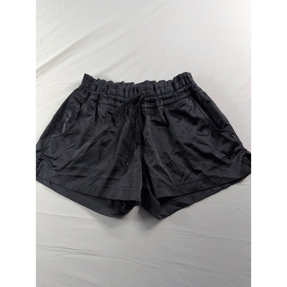 Lululemon Black Satin Shorts